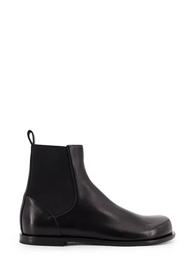 Fendi Ff Squared Chelsea Boots In Nappa Leather Shoes In Black