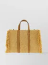 Fendi Chic Fringe Tote Bag With Geometric Pattern