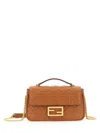 Fendi Brown Nappa Leather Bag In Pink