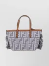 Fendi Chic Shoulder Bag With Fringe And Handles In Multi