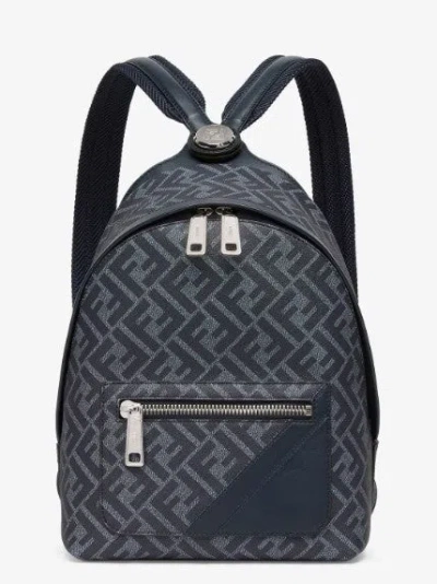 Fendi Chiodo Blue Backpack