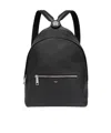 Fendi Medium Grained Leather Backpack In Black