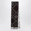 Fendi Chocolate Brown Wool Scarf Women
