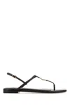 Fendi Women Fold Leather Sandals With Reptile Effect