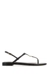 Fendi Women Fold Leather Sandals With Reptile Effect