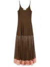 Fendi Chocolate Viscose Blend Dress
