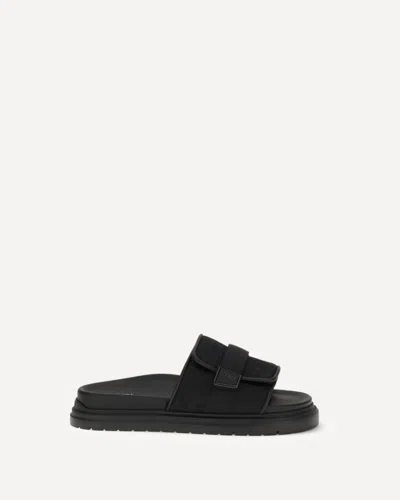 Fendi Chunky Slide Sandals In Black