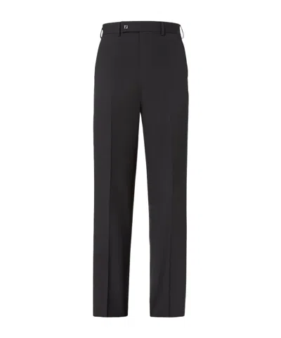 Fendi Cigarette Pants With Side Pockets In Black