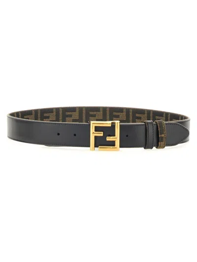 Fendi Cintura Ff In Animal Print