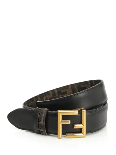 Fendi Cintura Reversi Vit.king/jacqu Belts Brown