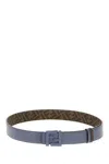 Fendi Belts Reversible Adjustable Length Options In Blue