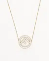 Fendi Circle F Rhinestone Necklace