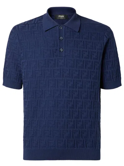 Fendi Classic Short-sleeve Button-up Shirt - Size 50 In Blue