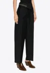 Fendi Classic Wool And Mohair Pants In Black