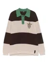 Fendi Cotton Knitted Polo In Multi