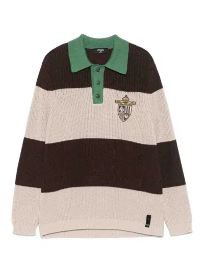 FENDI SUÉTER CON CUELLO ALTO - MARRÓN