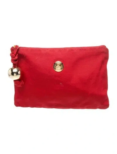 Pre-owned Fendi Clutch In Brown/red