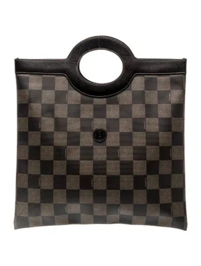 Pre-owned Fendi Clutch Vintage In Brown