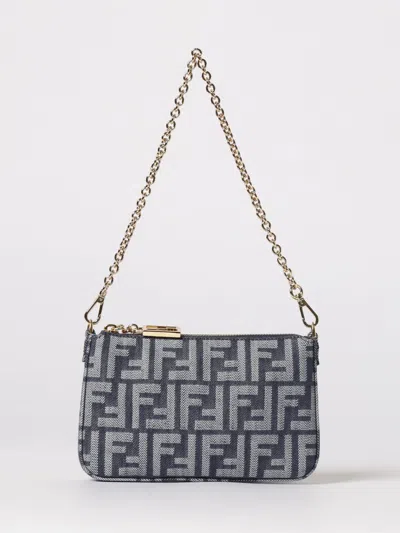 Fendi Clutch Woman  In Blue
