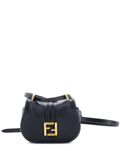 Fendi C'mon Shoulder Bag Leather Nano (authentic Pre-loved)