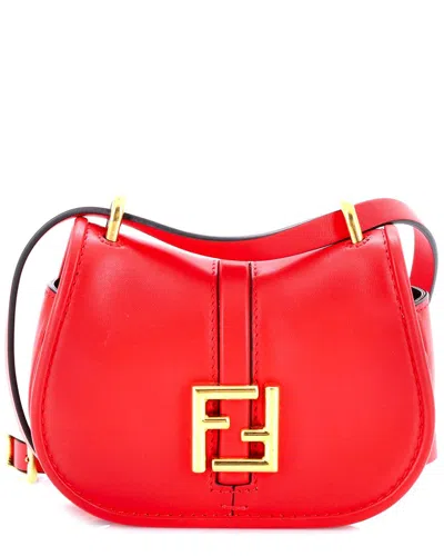 Fendi C'mon Shoulder Bag Leather Nano (authentic Pre-loved)
