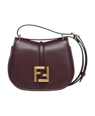 Fendi C'mon Small Shoulder Bag In Red