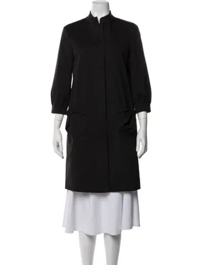 Pre-owned Fendi Coat In Black