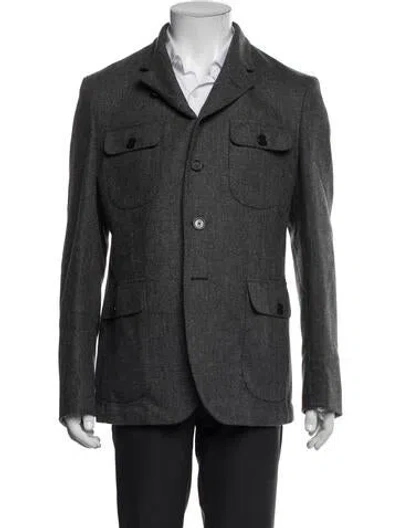 Pre-owned Fendi Coat In Blue