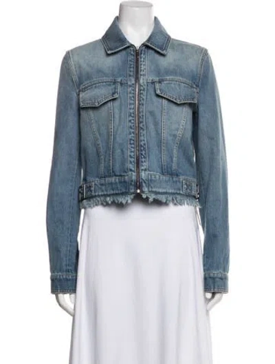 Pre-owned Fendi Coat In Blue