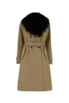 Fendi Coat In Brown