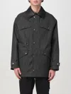 Fendi Waxed Ff Jacquard Parka - Men's - Cotton/polyester/polyurethane Resin/lamb Skinpolyamidepolyester In Mud