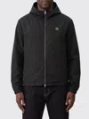 Fendi Ff Polyester Hooded Jacket In Black