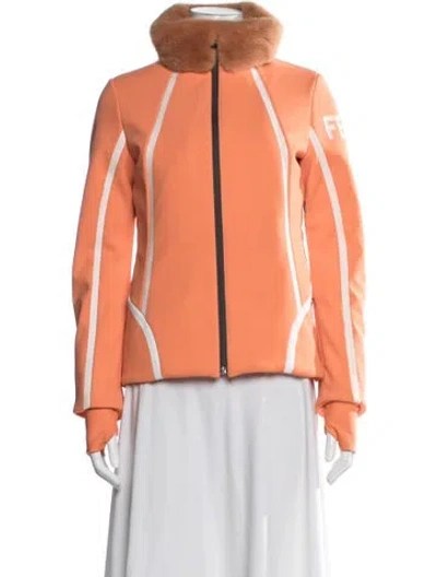 Pre-owned Fendi Coat In Orange