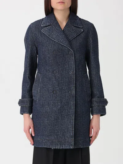 FENDI FENDI DOUBLE-BREASTED COTTON DENIM JACKET