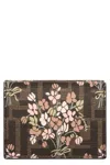 Fendi Women's Ff Fabric Tri-fold Wallet Brown Flower Bouquet | 8m0480aurf In Brown