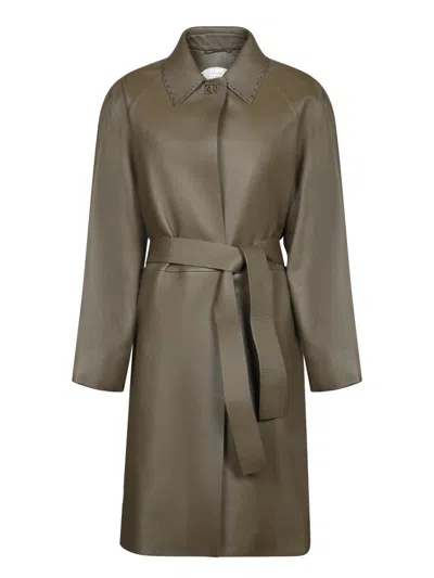 Fendi Coats In Green