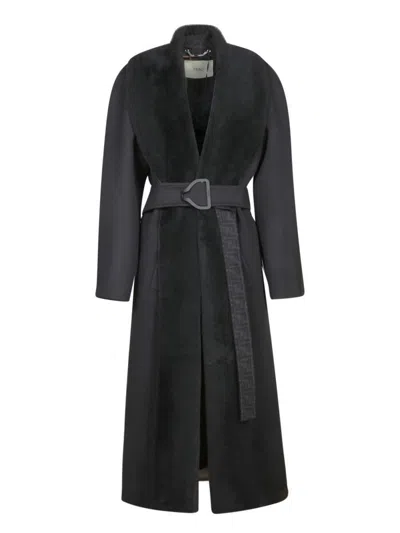 Fendi Coats In Black