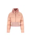 Fendi Women Pink Technical Fabric And Shearling Down Jacket In Pink