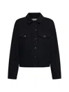 Fendi Ff Denim Jacket In Black