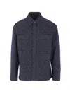 Fendi Coats In Blue
