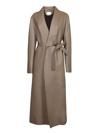 Fendi Coats In Brown