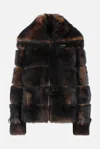 Fendi Dorsato Coats Brown In Brown