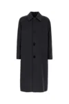 Fendi Cappotto In Misto Lana Antracite Uomo In Grey