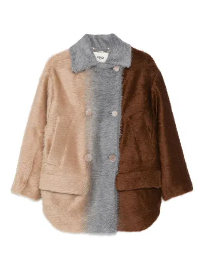 FENDI COATS MULTICOLOR