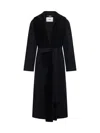 Fendi Belted Wool Coat In Multicolor