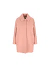 Fendi Pink Wool Coat In Pink
