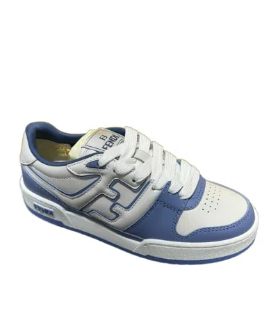 Fendi Cole-matching Low-cut Casual Shoes In Gray