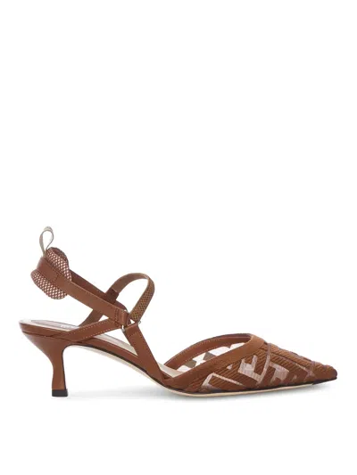 Fendi Colibr Lite Slingback In Multi