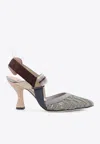 Fendi Colibri Embroidered High-heeled Sandals