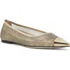 Fendi Gold Ballet Flats Women In F1r8v Gold